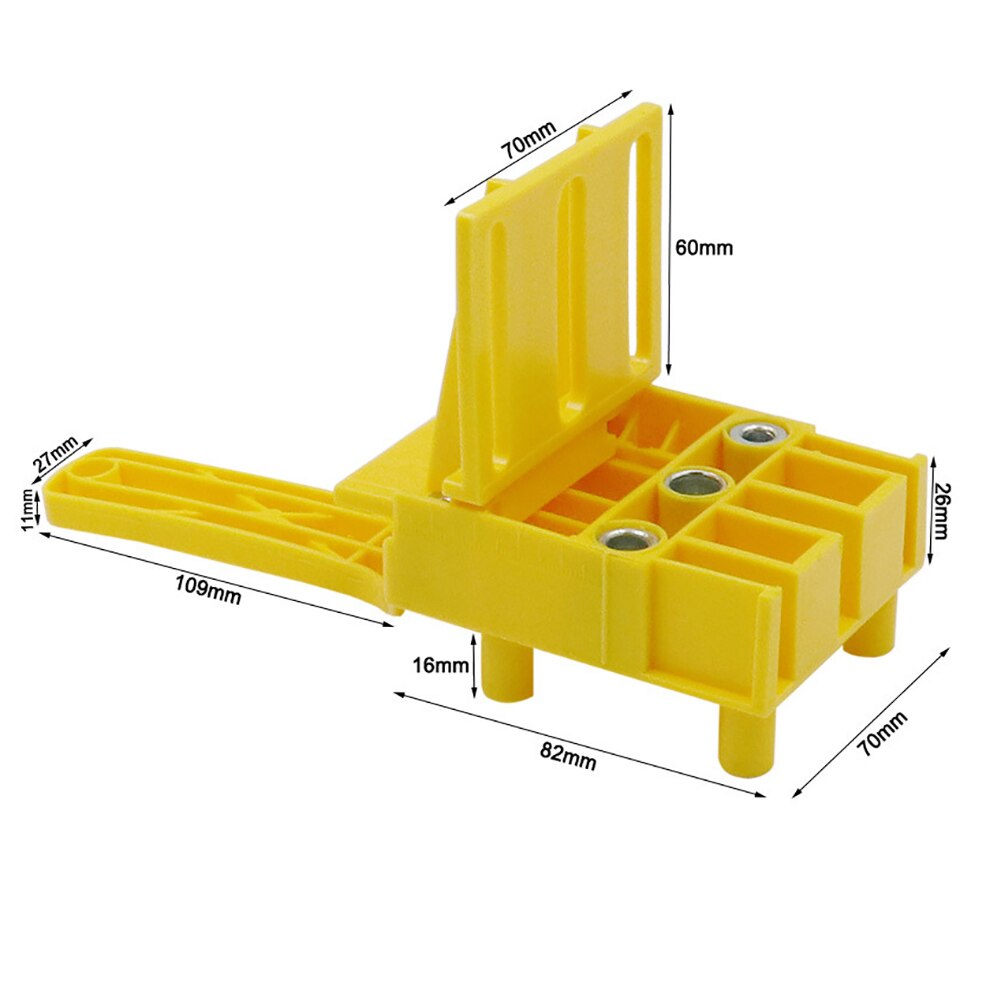 Drilling Hole Jig 1PC Quick Centering Fixture Pocket Hole Portable ABS Plastic Positioning Punching Handheld Dowel Jig