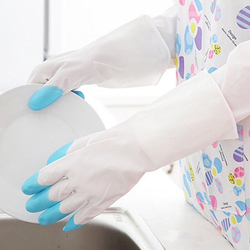 32.5cm latex handschoenen herbruikbare lange pvc handschoenen afwas handschoenen voor keuken tuinieren ksi 999