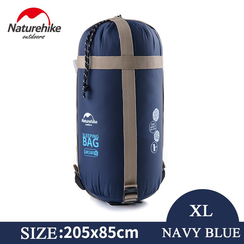Naturehike soveposer udendørs camping vandreture forår efterår udendørs camping vandreture nh kuvert sovepose 205*85cm: Dyb blå xl