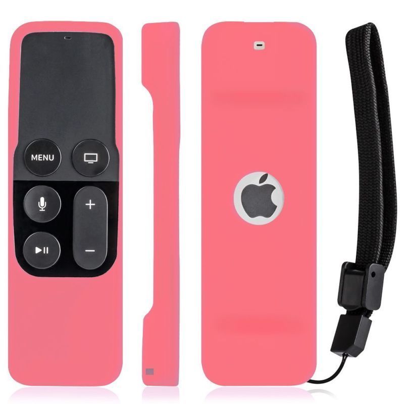 Stijl Voor Apple Tv 4K 4th Gen Afstandsbediening Siliconen Zachte Beschermende Huid Case Cover: Roze