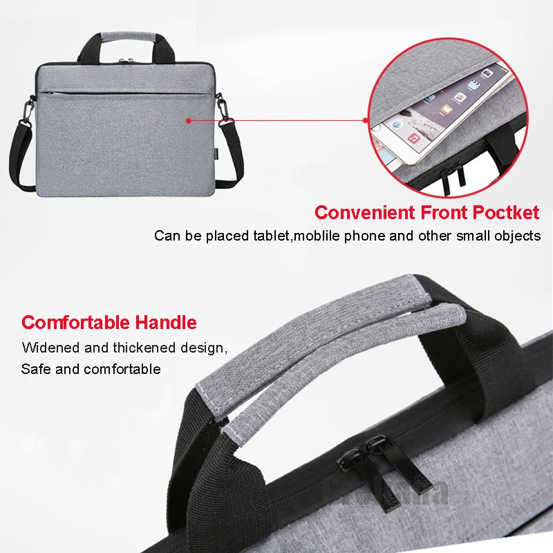 Torba na laptopa torba ochronna na ramię torba na Macbook pro13 14 15.6 pokrywa powietrzna do torebki HP ASUS Acer Lenovo Dell