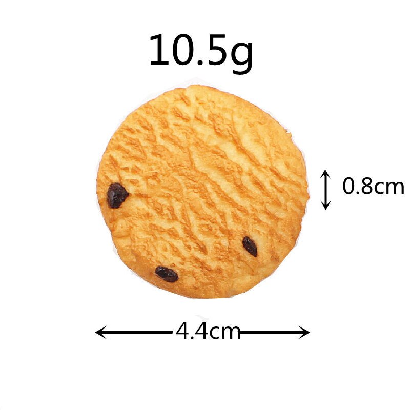 Artificial Cookie Faux Cookie Model Home Simulation Biscuit Food Dessert Baking Kitchen Decoration Table Window Props: 02