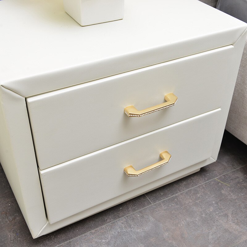 European Luxury Diamond Crystal Handle Bright Gold Zinc Alloy Kitchen Cabinet Knob and Handles Drawer Knobs Hardware