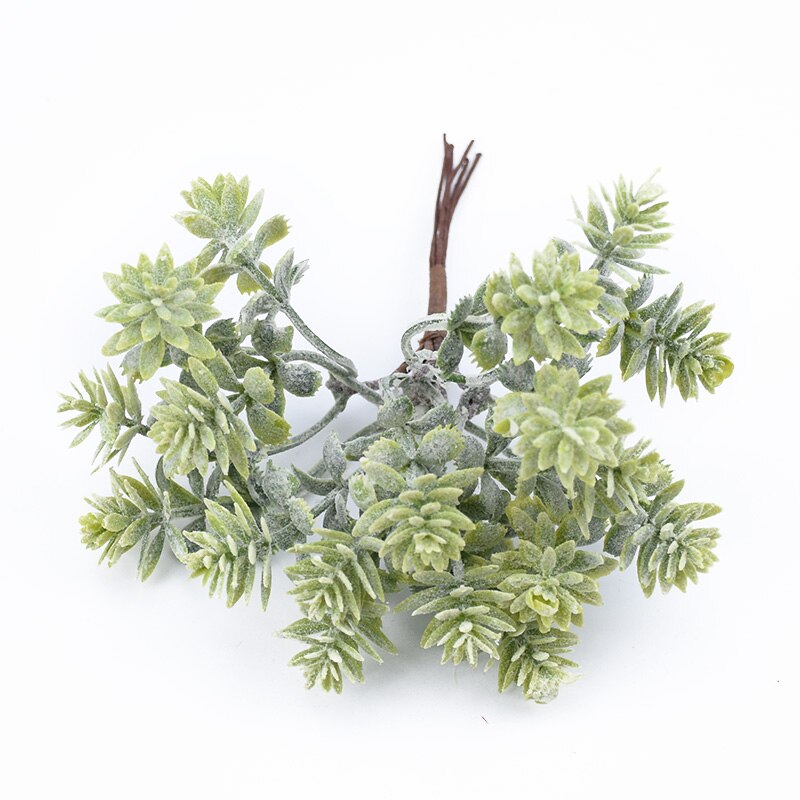 6 stk kunstige planter plastblomst til fest jul hjemmedekorasjon tilbehør scrapbooking gjør-det-selv-godteriboks: 5