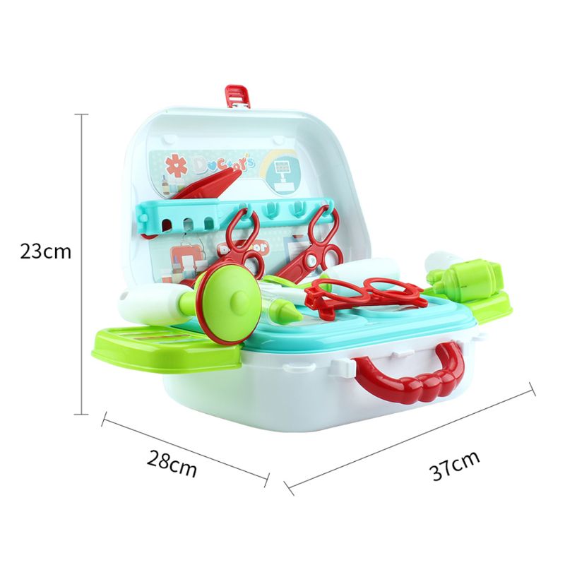 Gesimuleerde Medische Schoudertas Set Arts Apparatuur Koffer Kit Voor Kids Kinderen Speelhuis Speelgoed Verjaardagscadeautjes