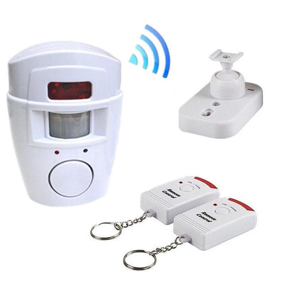 Huisbeveiligingsalarm infraroodsensor anti-diefstal bewegingsalarm 2- systeem draadloos alarm afstandsbediening alarmmonitor r  j0 m 6