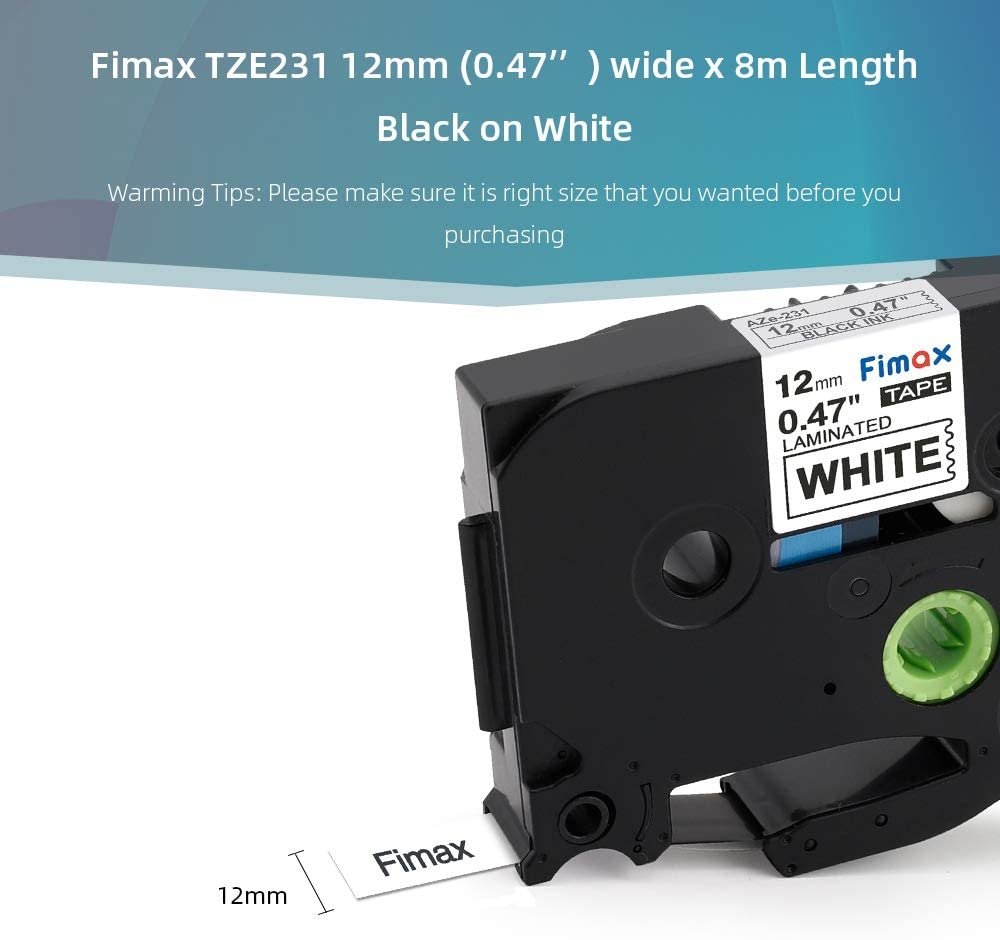 Fimax 12 Mm TZ-SE3 TZE-SE3 Security Label Tape Compatibel Voor Brother P-Touch Tz SE3 Tze SE3 Label Maker tape TZe-SE4 TZe-SE2