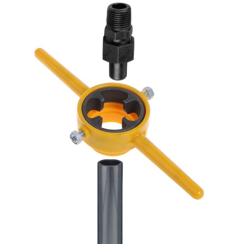 PVC Thread Maker Tools Kit NPT Die Set Pipe Threader For Pumps Pipes Hand Tool