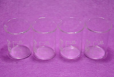 10mL Glass Beaker,4pcs/lot,Low Form Beaker Item,Lab Glassware