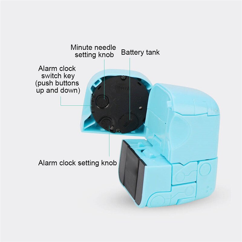 Learning Clock Child Mini Dog Clock Toy Cute Deformation Alarm Clock Robot Toys Toys for Children Baby Puppy Walking Kids Toys