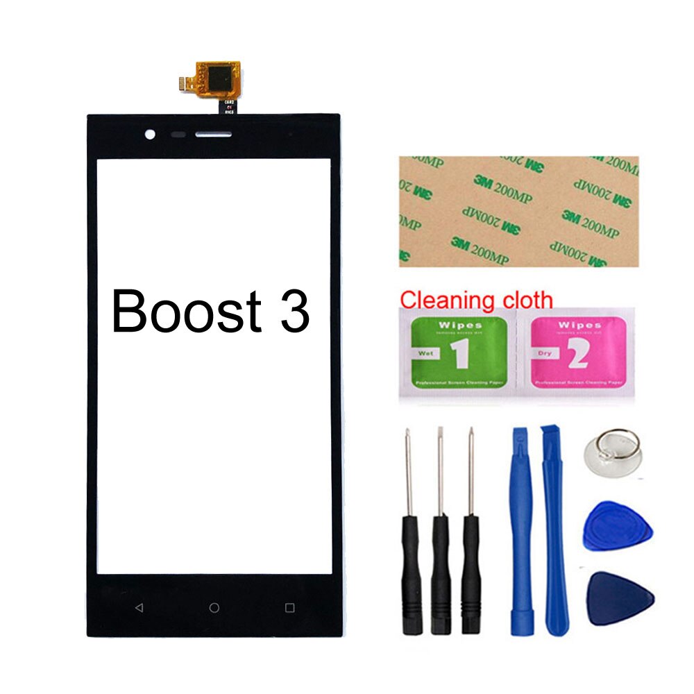 5.0'' Boost2 Boost3 Touch screen For Highscreen Boost 2/3 Touch Screen Digitizer Sensor Glass Panel Replacement: Boost3 Black Tool