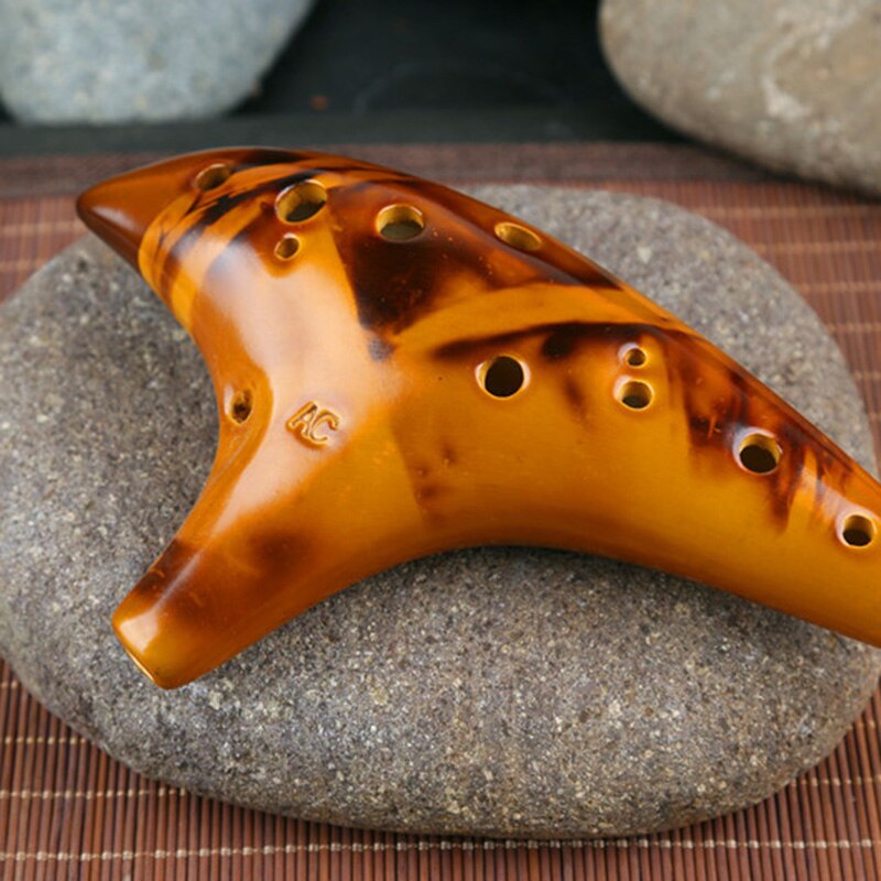 12 Holes Smoked Ocarina Submarine Style Musical Instrument Music Lover Beginner Instrument DO2