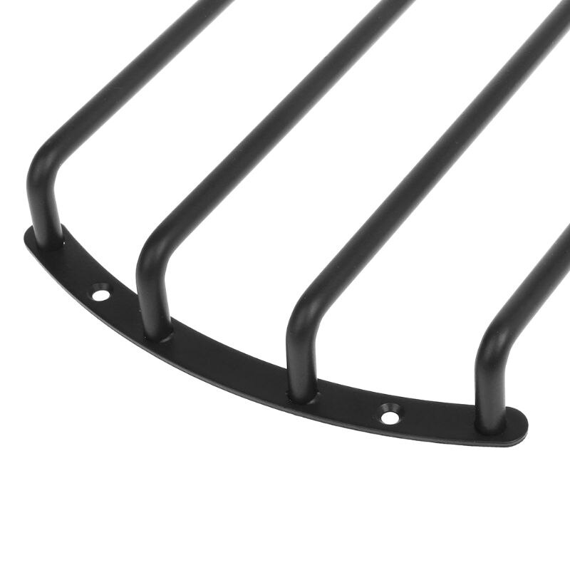 Subwoofer høyttalergitter deksel bar grille 4 spaker 10 " 12 " svart metall avrundede kanter bilhøyttalere