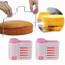 Cake Slicer Brood Cake Split Toast Slice Gelaagde Extra Divider Paar Dubbele Lijn Cake Slice Layerer Bakken Tool LXX