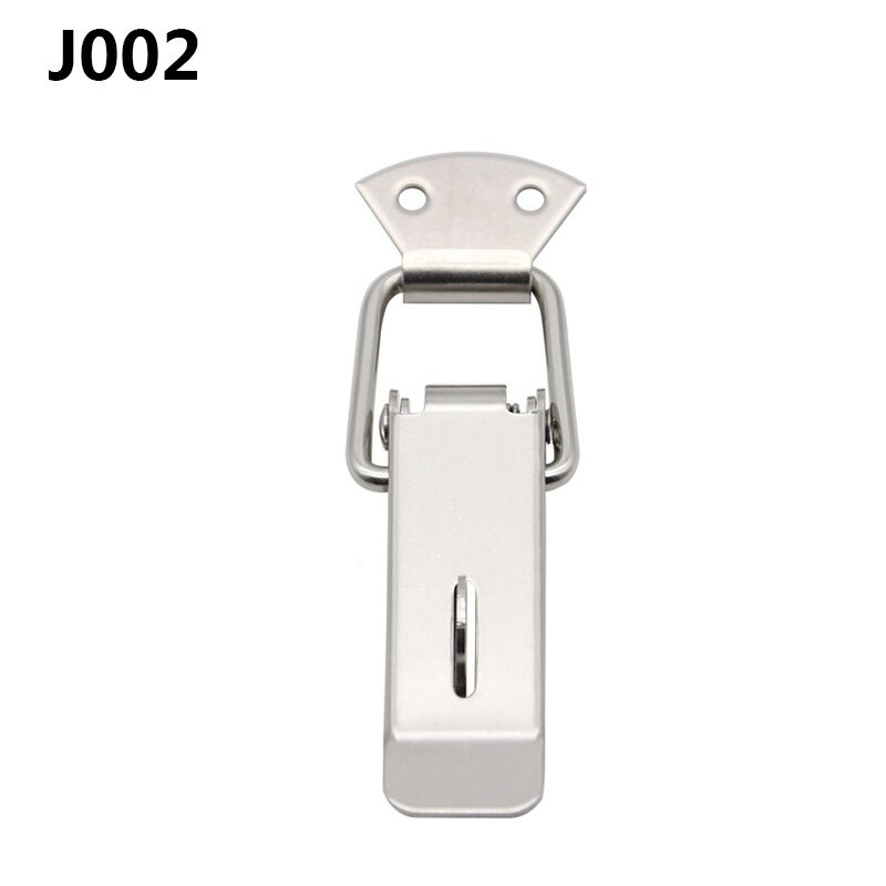 4Pcs/Lot Stainless Steel Hasp Spring Locking Latch Toolbox Chest Toggle Catch Clasp Box Hinges Furniture Hardware Accessories