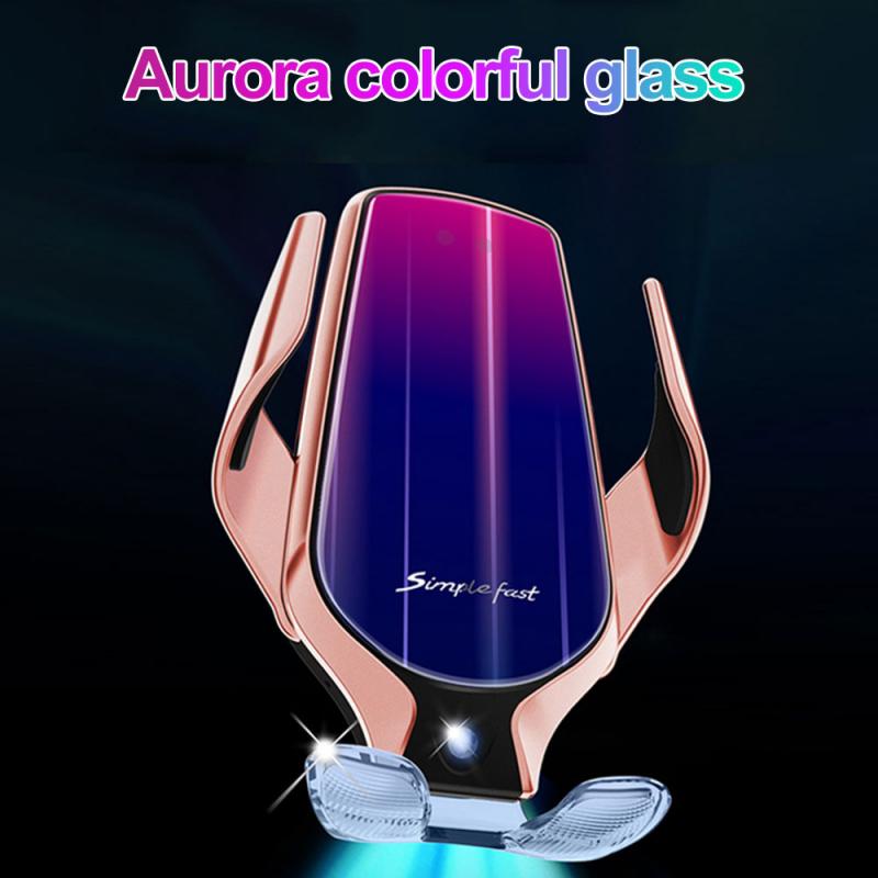 Capteur intelligent pour téléphone | Chargeur sans fil rapide, support de charge sans fil pour voiture, rotation de 360 degrés 10W, accessoires d'intérieur simples et rapides