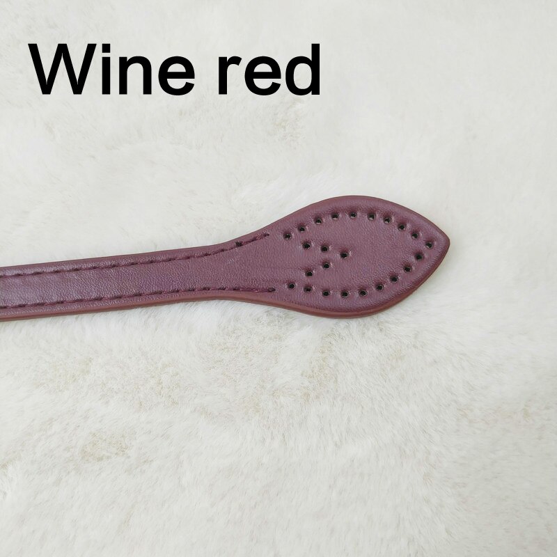 61cm Bags Straps Handbag Slim Handles Replacement for Handbag Strap DIY Accessories Bag Straps PU Leather Bag Straps Handle Belt: wine red