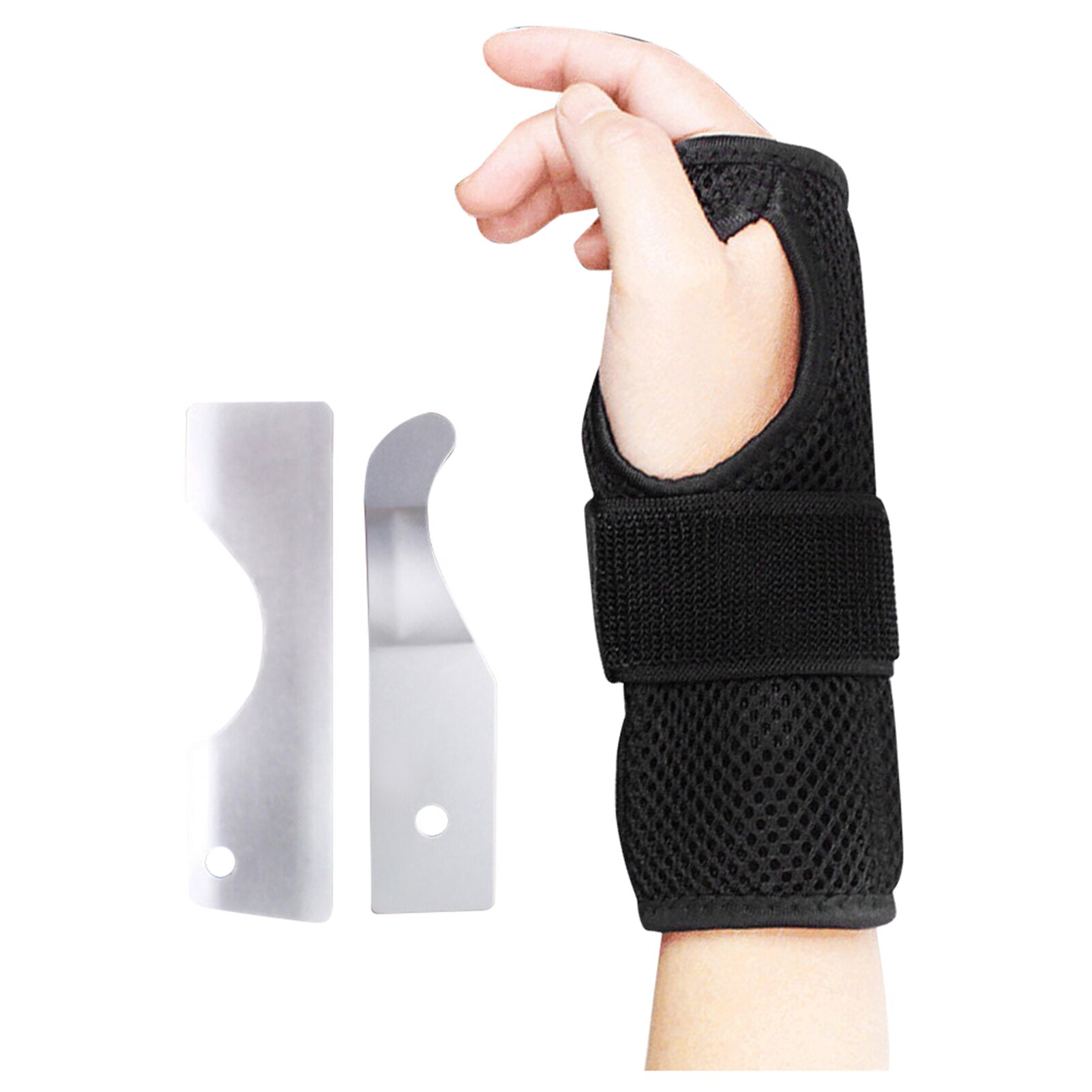 Breathable Wrist Brace Sprain Wrap Metal Splint Wrist Brace Carpal Adjustable Strap Soft Support Relieving pain wrist brace