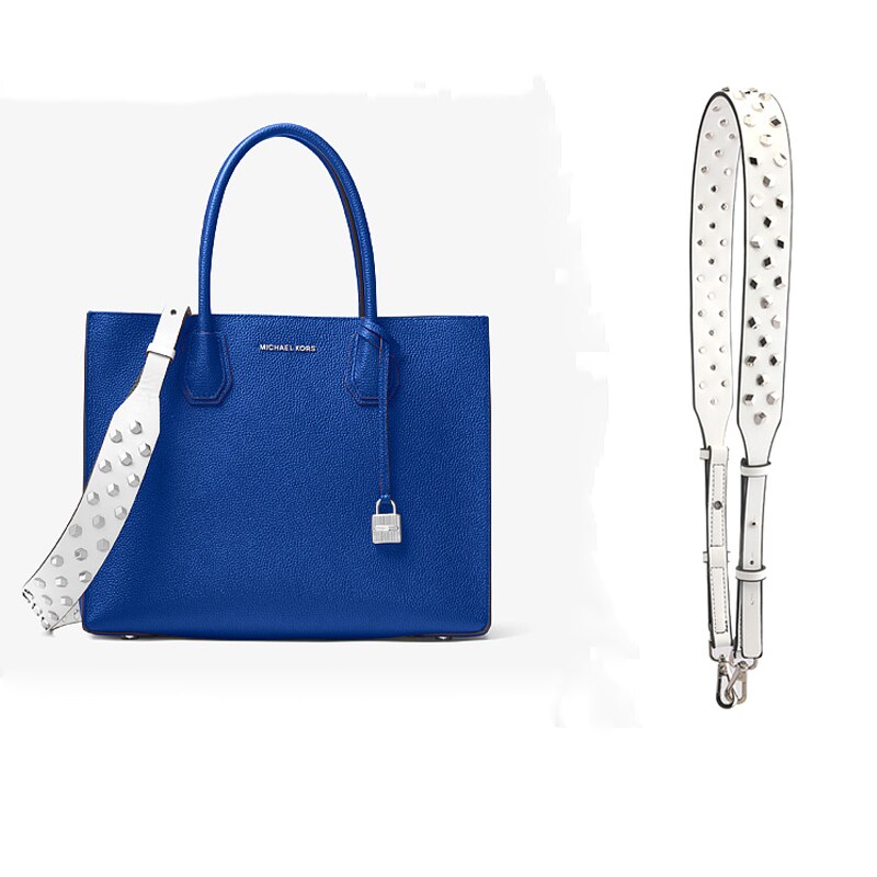 PU Rivet Wide Crossbody Bag Strap For Women PU Adjustable Long Handbag Belt Female Metal Replacement Shoulder Bag Strap