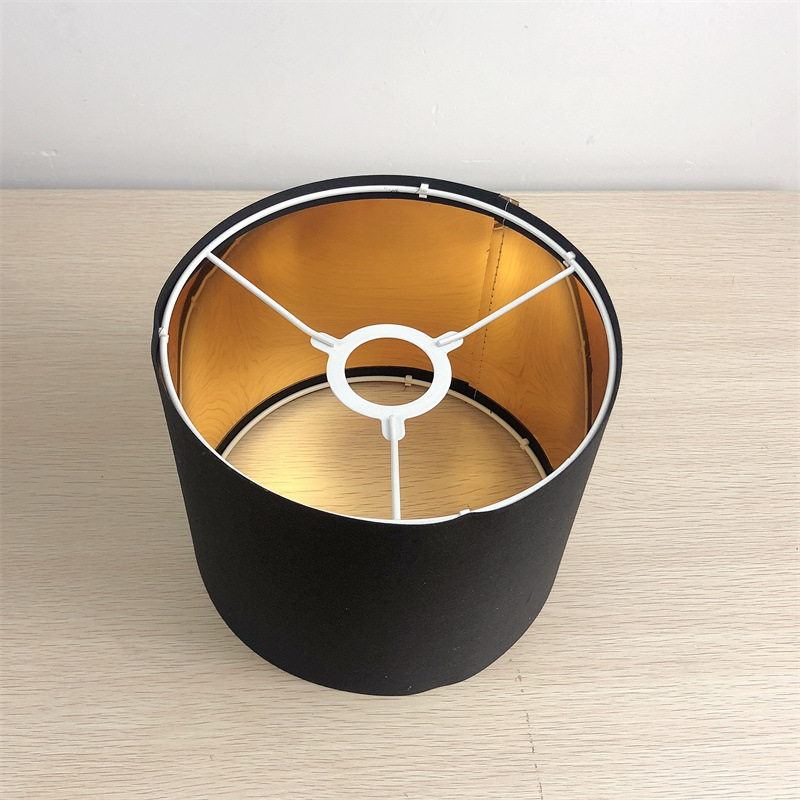 E14/E27 Moderne Rund Leinen Stoff Trommel Lampe Schatten abdeckungen 15-40cm Durchmesser Lampenschirm für DIY Tisch lampe oder Anhänger Ersetzen: Weiß / Schwarz