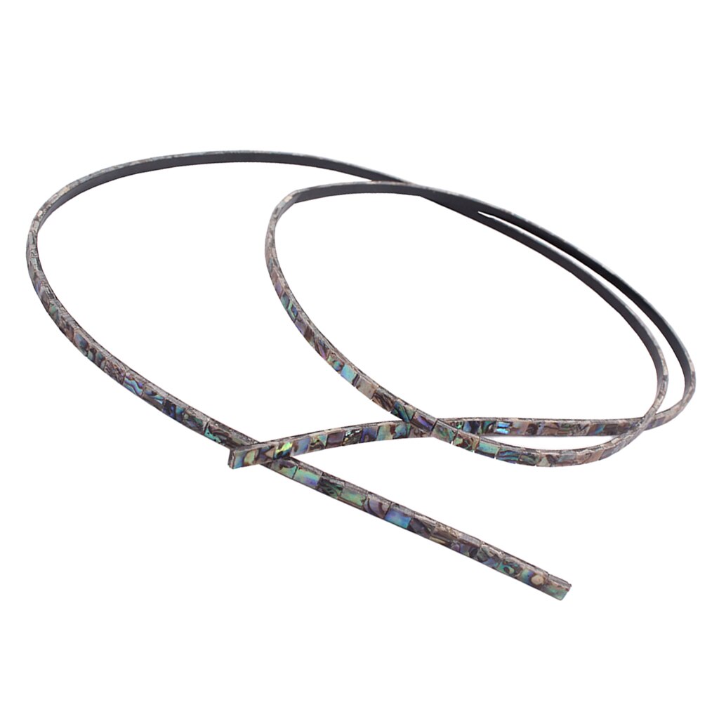 4PCS Real Abalone Shell strip PAUA Binding Flexible Purfling 400mm Inlay Guitar Luthier builder: Default Title