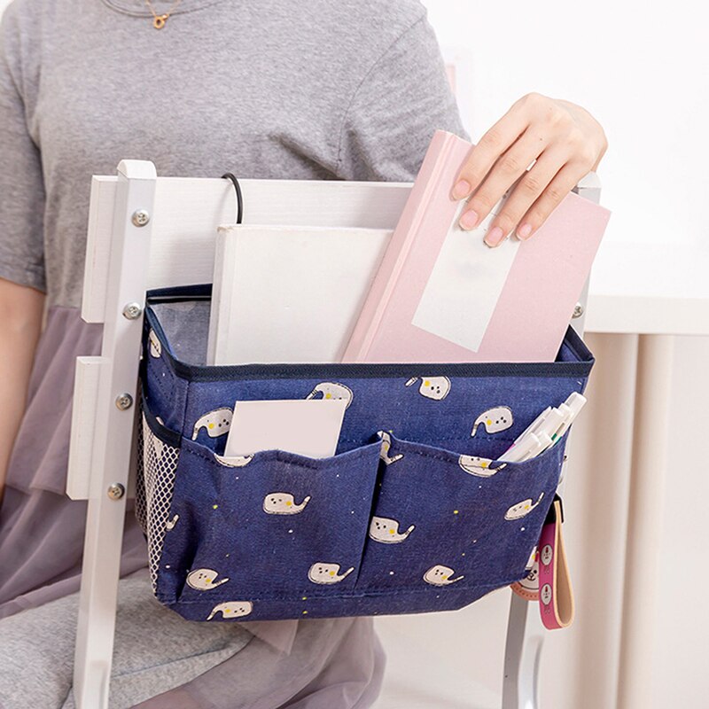 Bedside Storage Organizer Bed Desk Bag Sofa TV Remote Control Hanging Caddy Couch Storage Organizer Bed Holder Pockets