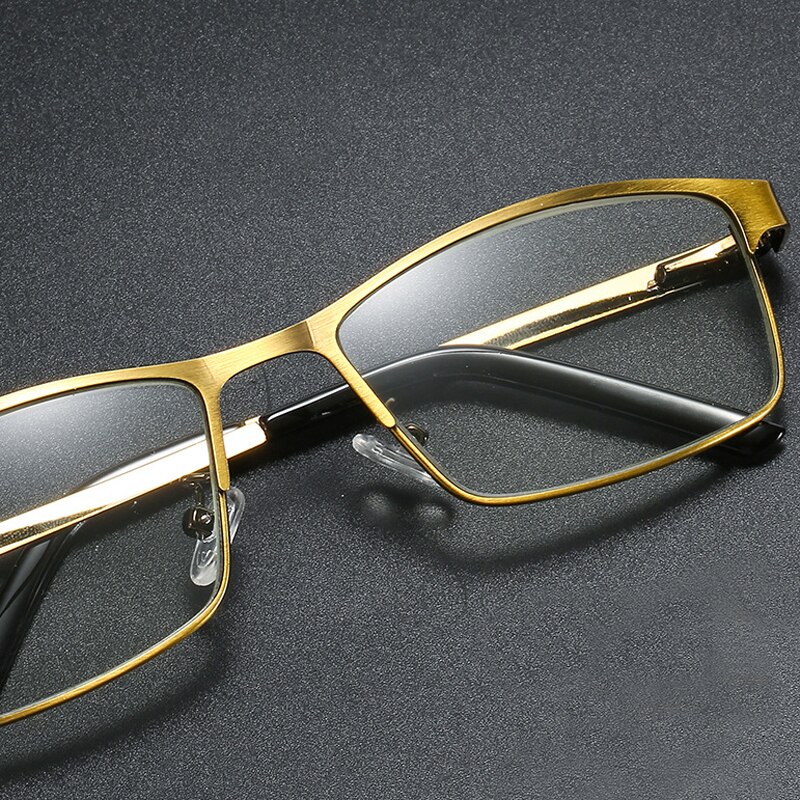 Iboode män läsglasögon titanium legering vintage anti-blu-ray hd datorglasögon för män  +1.0 +1.5 +2.5