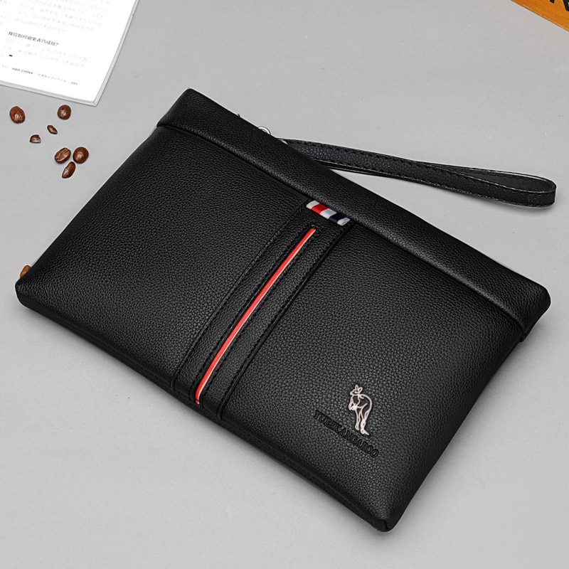 YUESKANGAROO, bolso de mano para hombre, bolso de mano, bolso de mano Social para hombre, estilo informal, muñequera