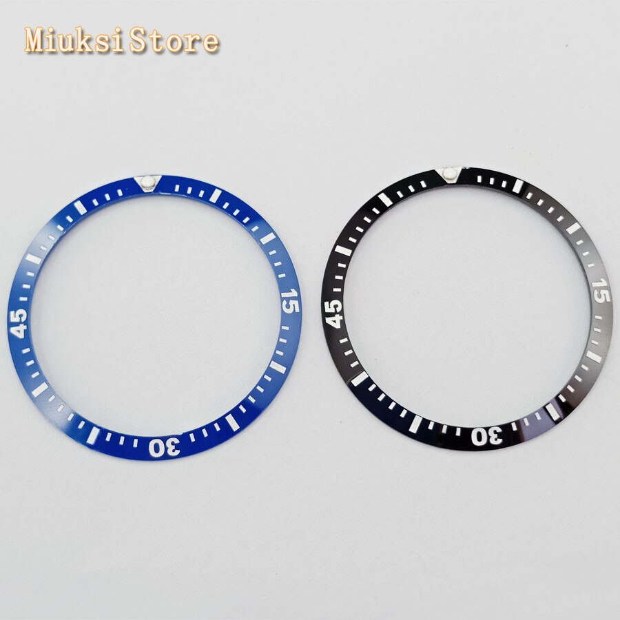 Parnis 41 mm sort blå keramisk bezelindsats se dele passer til herre armbåndsur