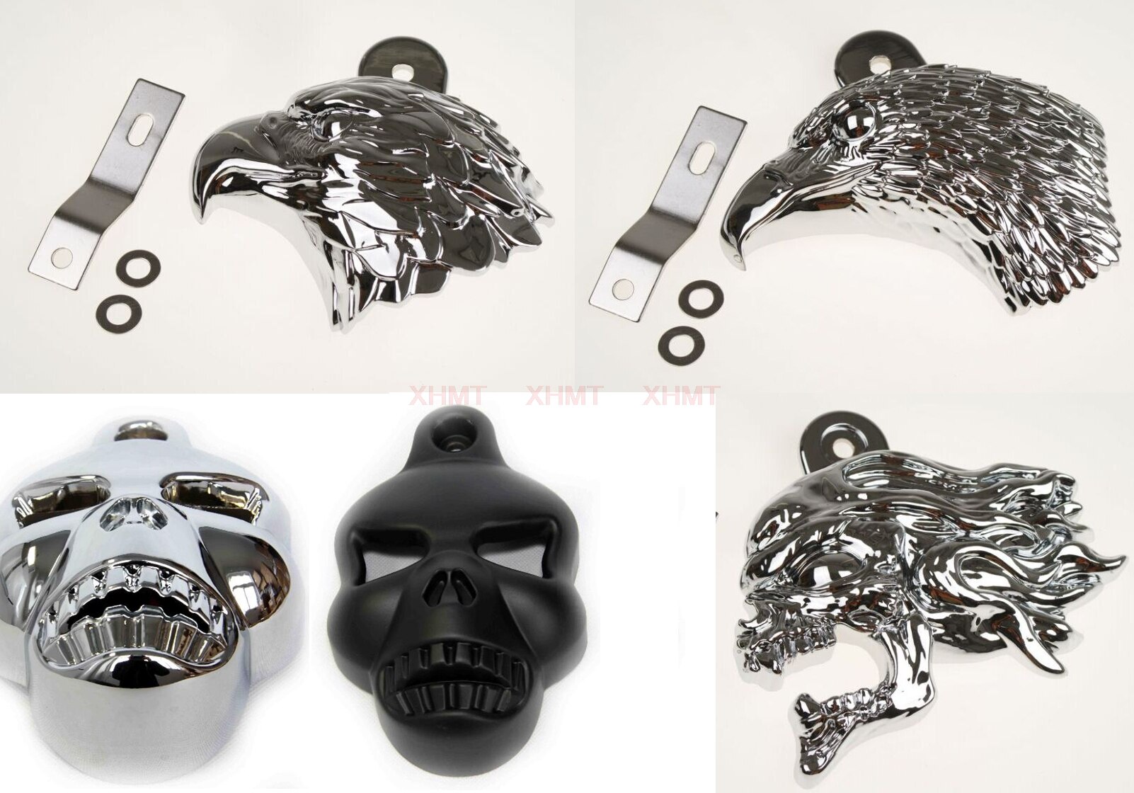 Horn Cover for Harley Big Twins with stock horn between cylinders Evo 1992 - 2007 2006