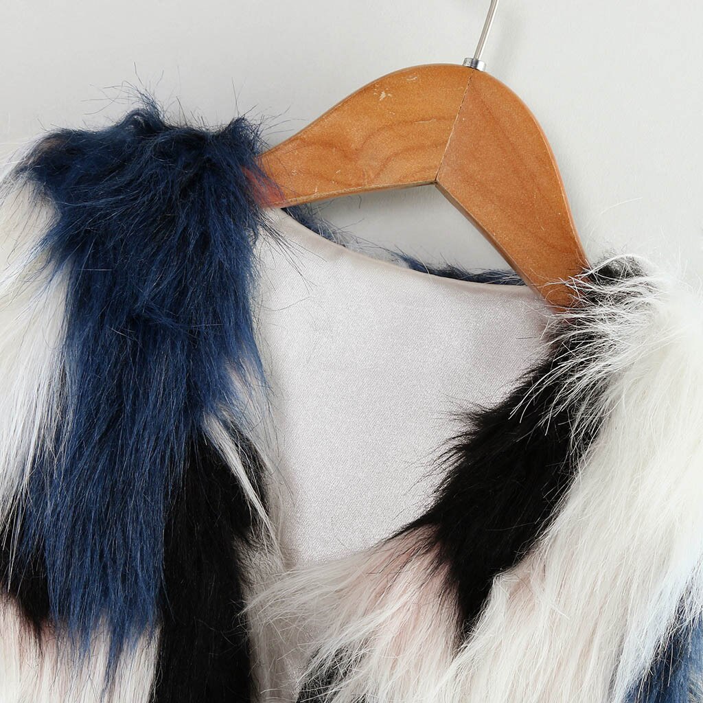 TELOTUNY Kids Baby Girl winter Faux Fur Dikke vest Jas Waterval Luipaard Warme Pluche Uitloper Harige vest kleding ZO14