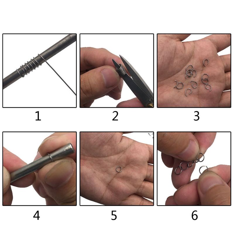 30Pcs All Size Jewelry Wire Roller Quilling Tool Stick Jumps Rings DIY Jewerly Making Tool