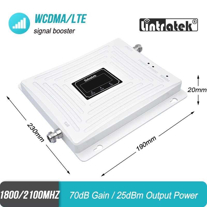 Dual-band Signaal Repeater GSM 1800 4G 3G UMTS 2100 Mobiele Telefoon Signaal Booster LCD Display LTE Cellulaire signaal Versterker S40