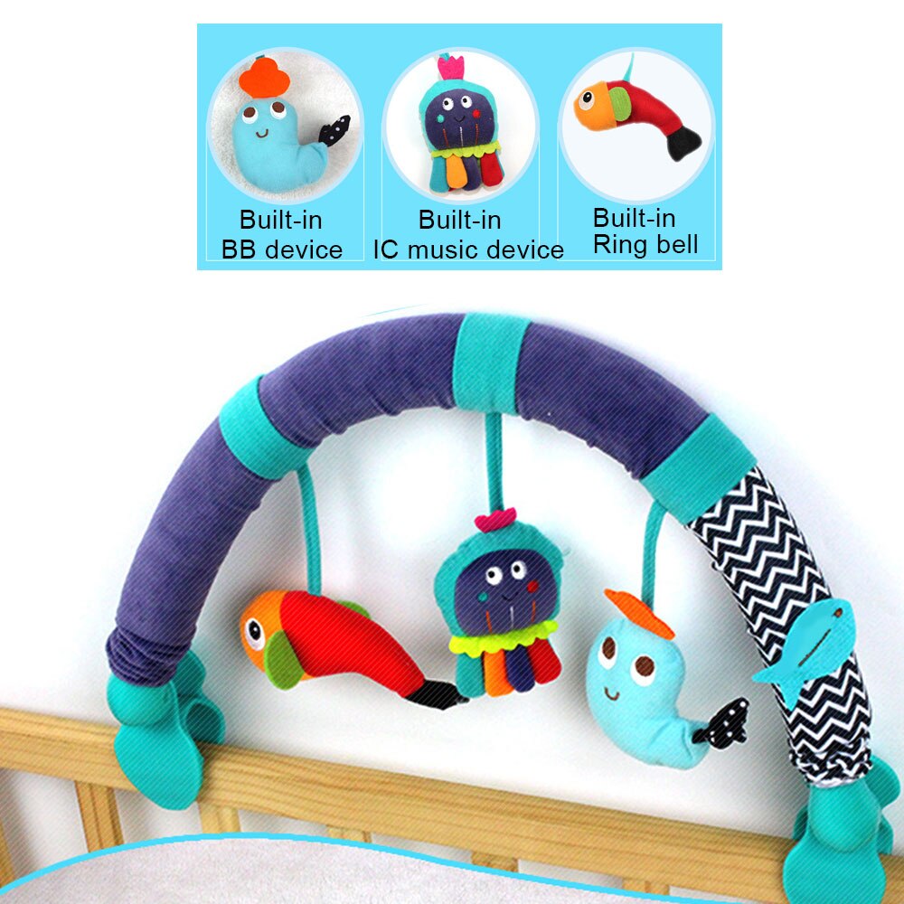 Pasgeboren Rammelaars Baby Leuke Speelgoed Baby Kinderwagen Auto Clip Draaibank Opknoping Seat & Wandelwagen Speelgoed Mobiele Educatief Speelgoed 0-12 Maanden: PJ3335E