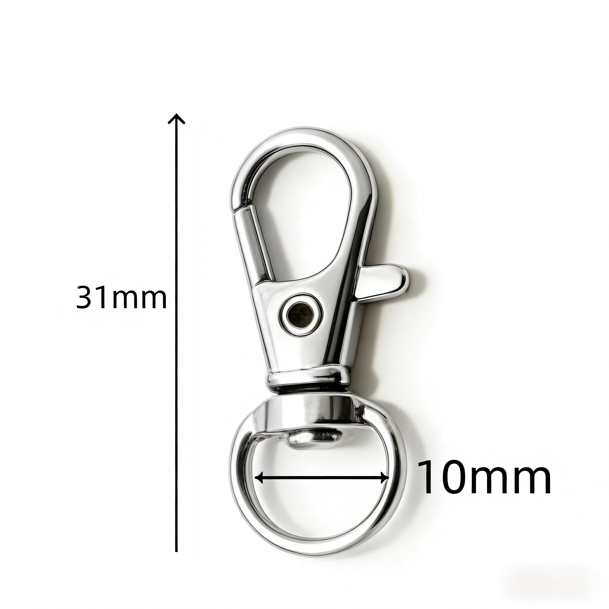 5/20/50/100 STUKS Draaibare Sluitingen Lanyard Karabijnhaken Sleutelhanger Clip Haak Metalen Kreeftklauw Sluiting voor Sleutelhanger Hardware Accessoires