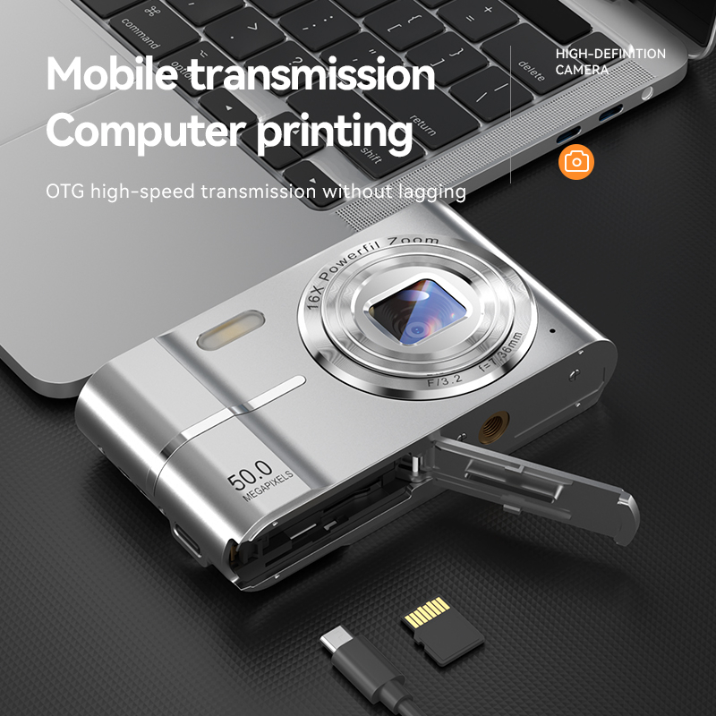Xiaomi Mini 4K Digital Camera 50MP 16X Child Camera Outdoor Anti-Shake Digital Camera Flash Light Video Recorder Small Camcorder