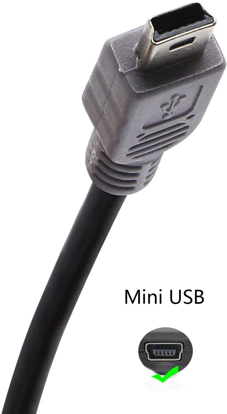 USB OTG Cable - Black, USB Micro Male to Mini Male OTG Cable (Black) (1m)