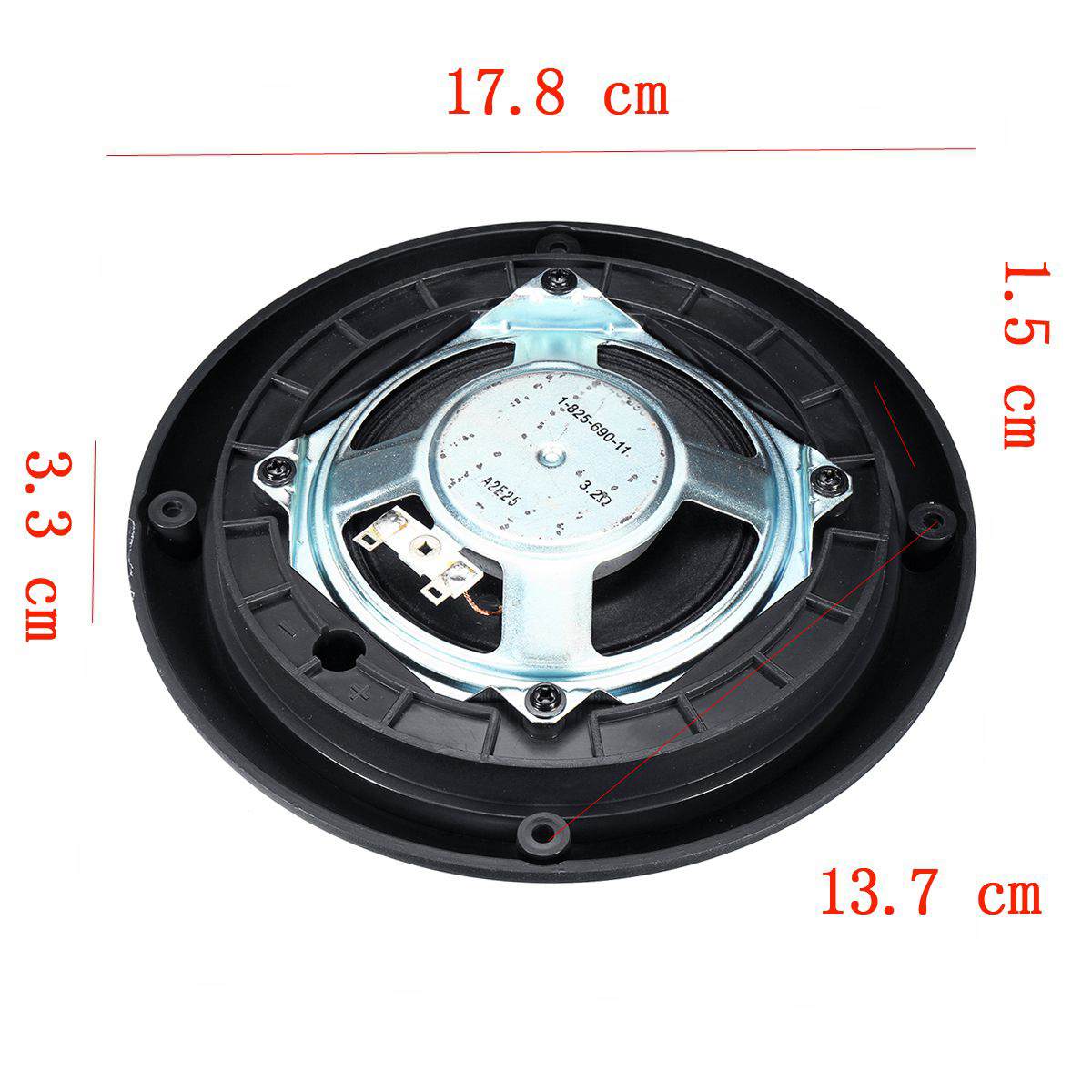 Pair Ceiling Speakers Waterproof Audio Stereo Compact Speakers 15W 7'' For Car Marine Boat ATV UTV