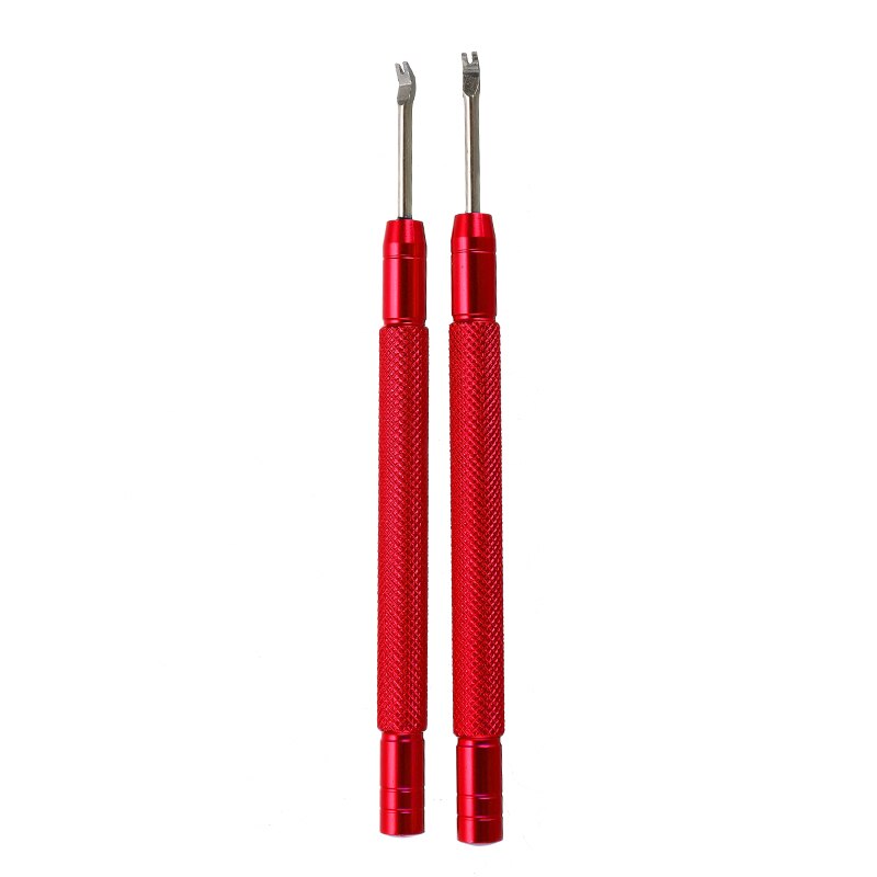 2 stuks rood/blauwe vervangende horloge accessoires roestvrijstalen horloge verwijderaar gereedschap horloge reparatie gereedschapsset handmatige verwijderaar naaldstang