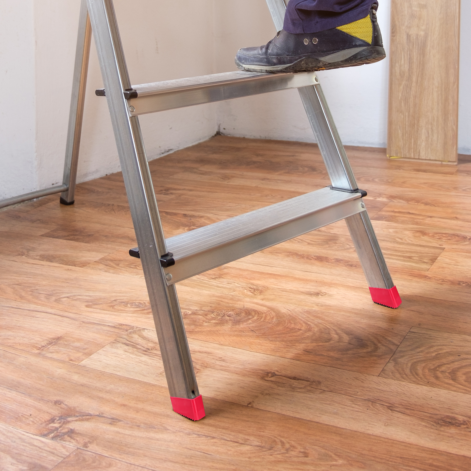 4 Pcs Ladder Non-slip Feet Attic Foot Cover Universal Rubber Covers Furniture Legs Bottom for Rosy Step Ladder Feet Protect Pads