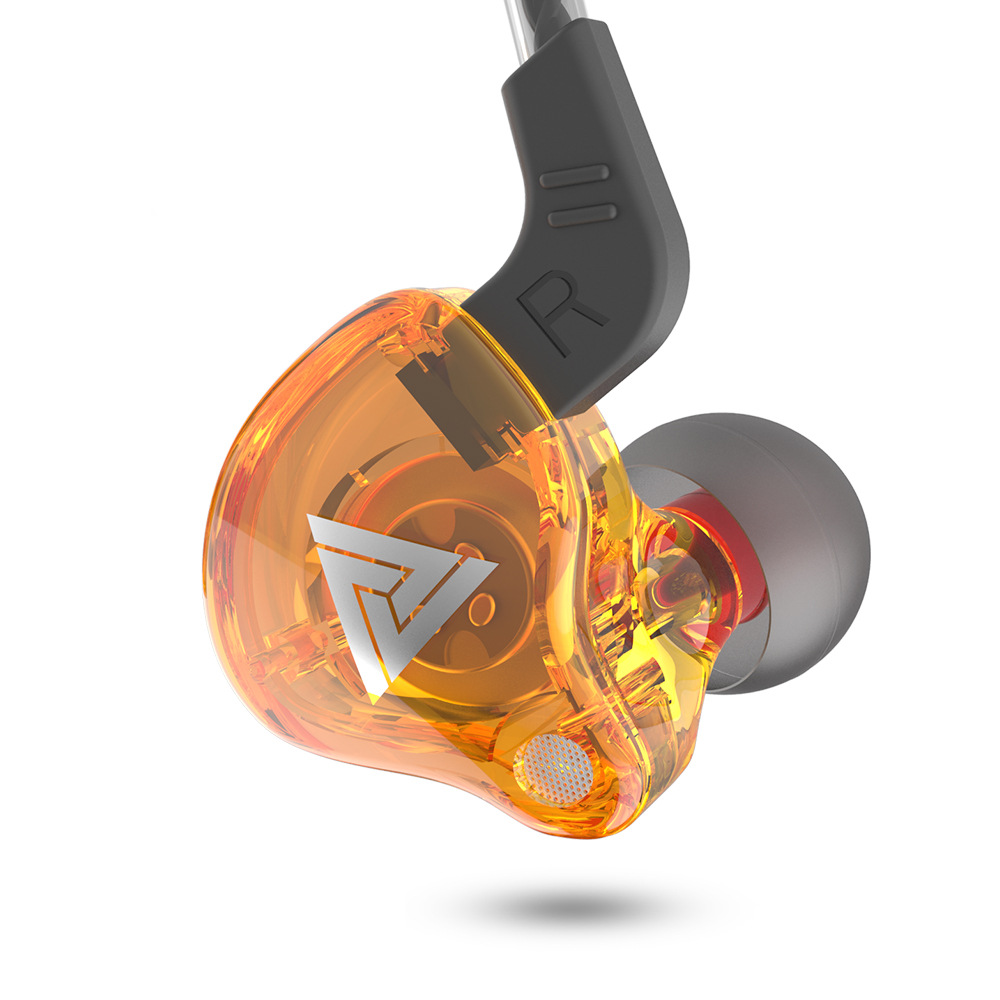 Original QKZ AK6 Copper Driver HiFi Wired Earphone Race Sport Headphone Bass Stereo Headset Music Earbuds 3.5MM In Ear With Mic: Skin Color