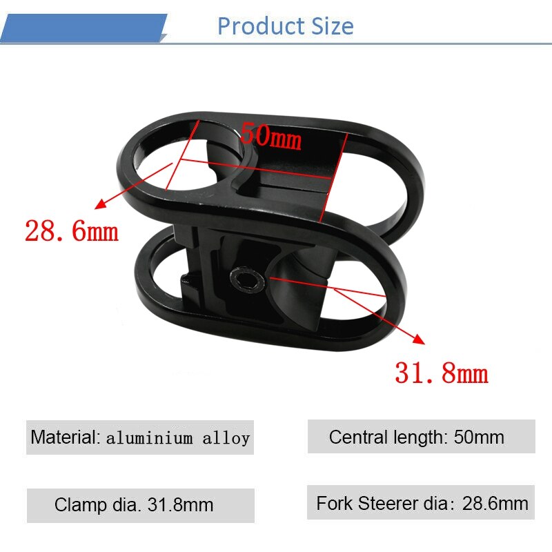 Redshift Aluminum Alloy Bike Handlebar Stem 31.8mm Ultralight MTB Stem Cycling Stem for Mountain Bike Road Bike BMX