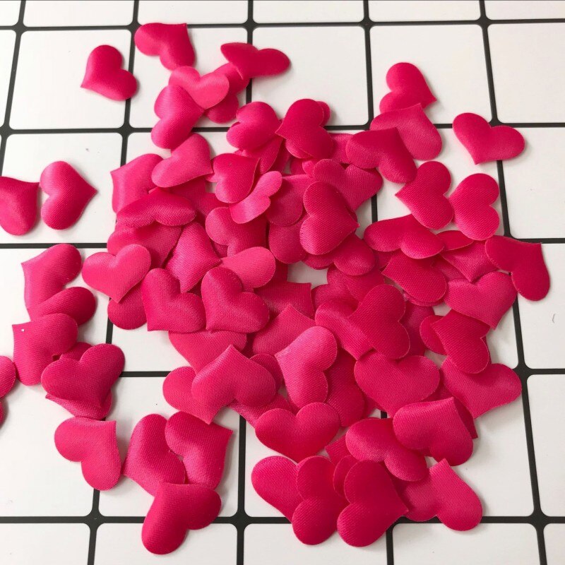 Pétalos de flores de confeti de corazón pequeño, esponja 3D de 2cm, pétalos para bodas, accesorio nupcial, decoraciones para fiestas, 1000 Uds./1 lote SJ012