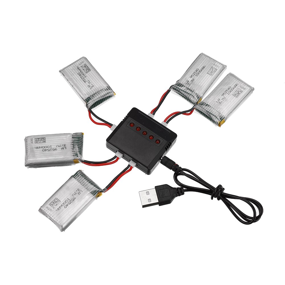 1000mAh 3,7 v lipo Batterie Ladegerät für KY601S SYMA X5 X5S X5C X5SC X5SH X5SW M18 H5P HQ898 K60 HQ-905 CX30 akku