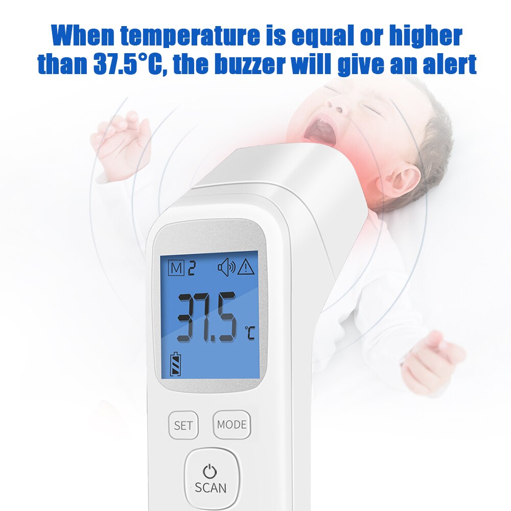 Digitale Thermometer Oor Non-contact Body Termometro Infrarood Lcd Volwassen Lichaam Koorts Ir Kinderen Thermometer