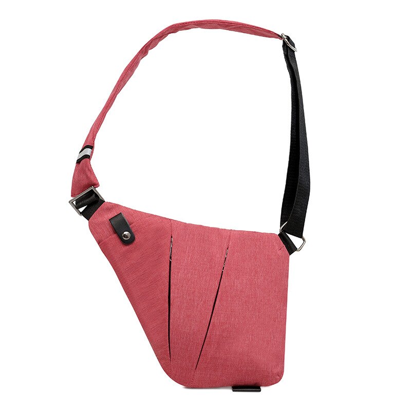 Neue männer der Digital speicher Pistole tasche leinwand brust tasche geschlungen Sport taille tasche multifunktionale nah dran-passend zu schulter Anti-diebstahl tasche: rot recht schulter