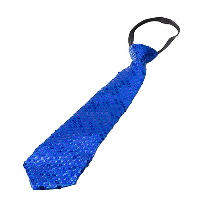 Pajarita de lentejuelas para niños y niñas, lazo elástico ajustable para boda, para actuaciones en el escenario, líder en ventas escolares: Navy Blue