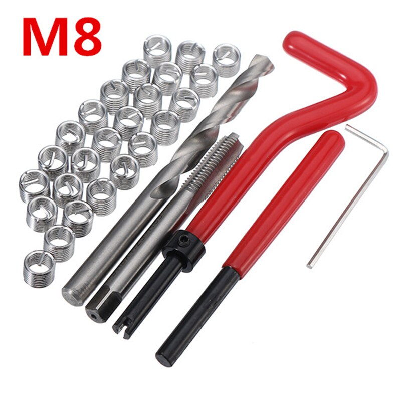 Auto Threading Gereedschap Auto 30Pcs Motor Reparatie Tools M8 Hoge Snelheid Staal