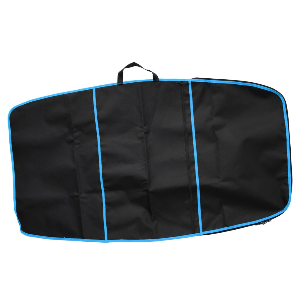 600d polyester deluxe 49- tommers surf bodyboard deksel bæreveske med glidelås foran lomme surfing tilbehør utstyr: Blå 125 x 71cm