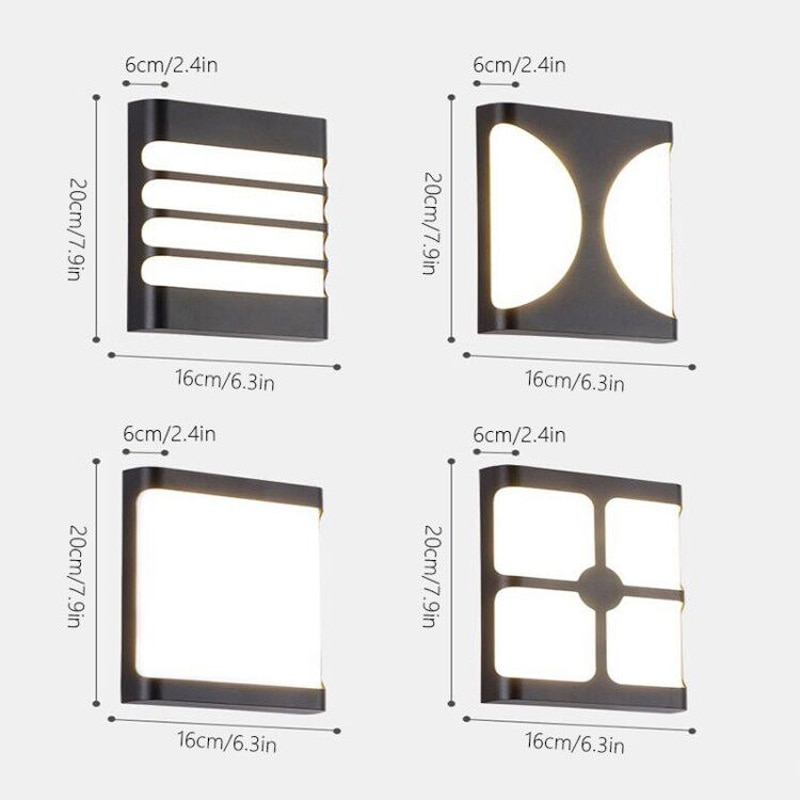 Ip65 applique murale extérieure encastré extérieur jardin balcon lumière véranda Licht Muur Verlichting LED étanche applique extérieure